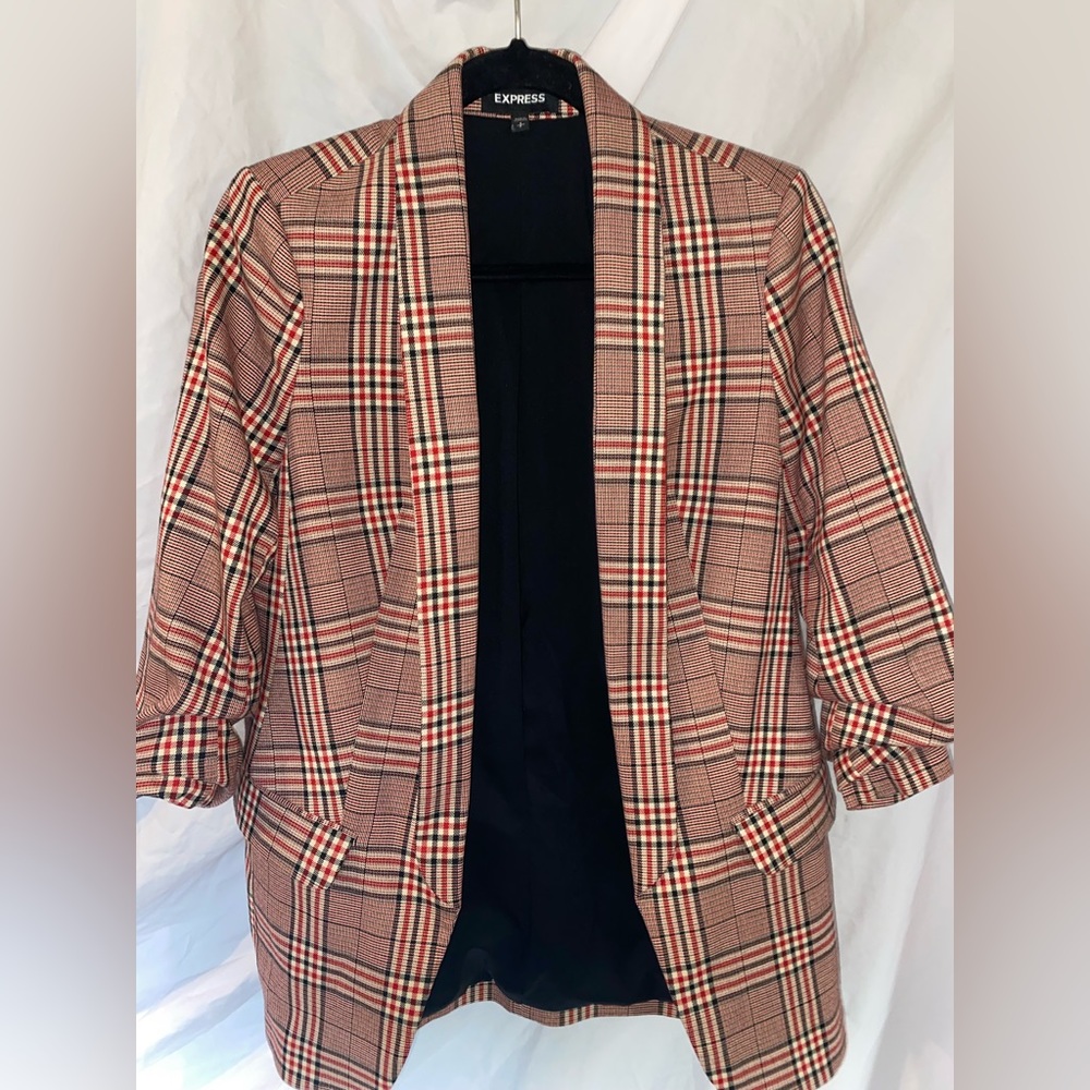 Plaid Express Blazer